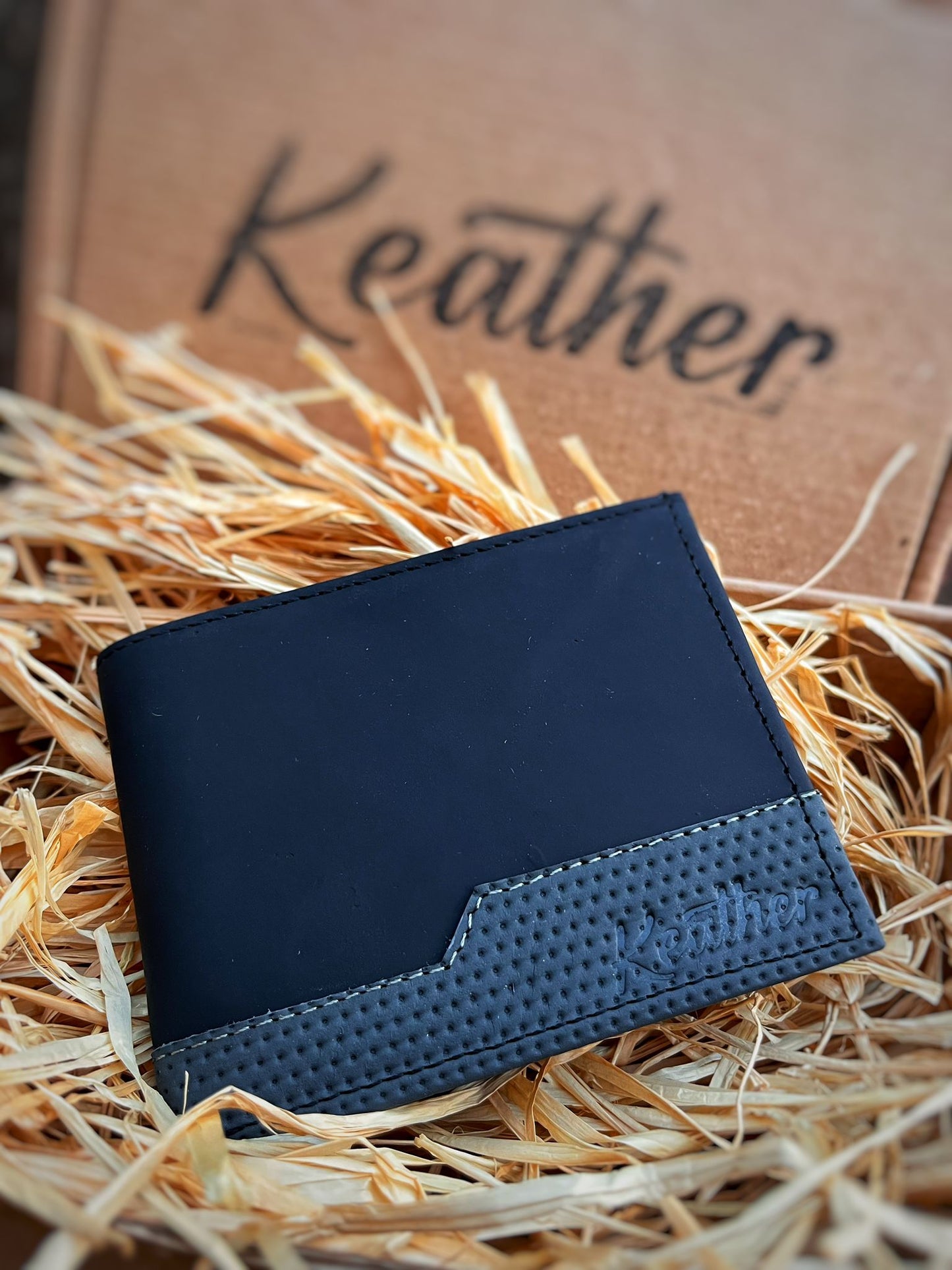 Men's Black Colombian Leather Wallet.