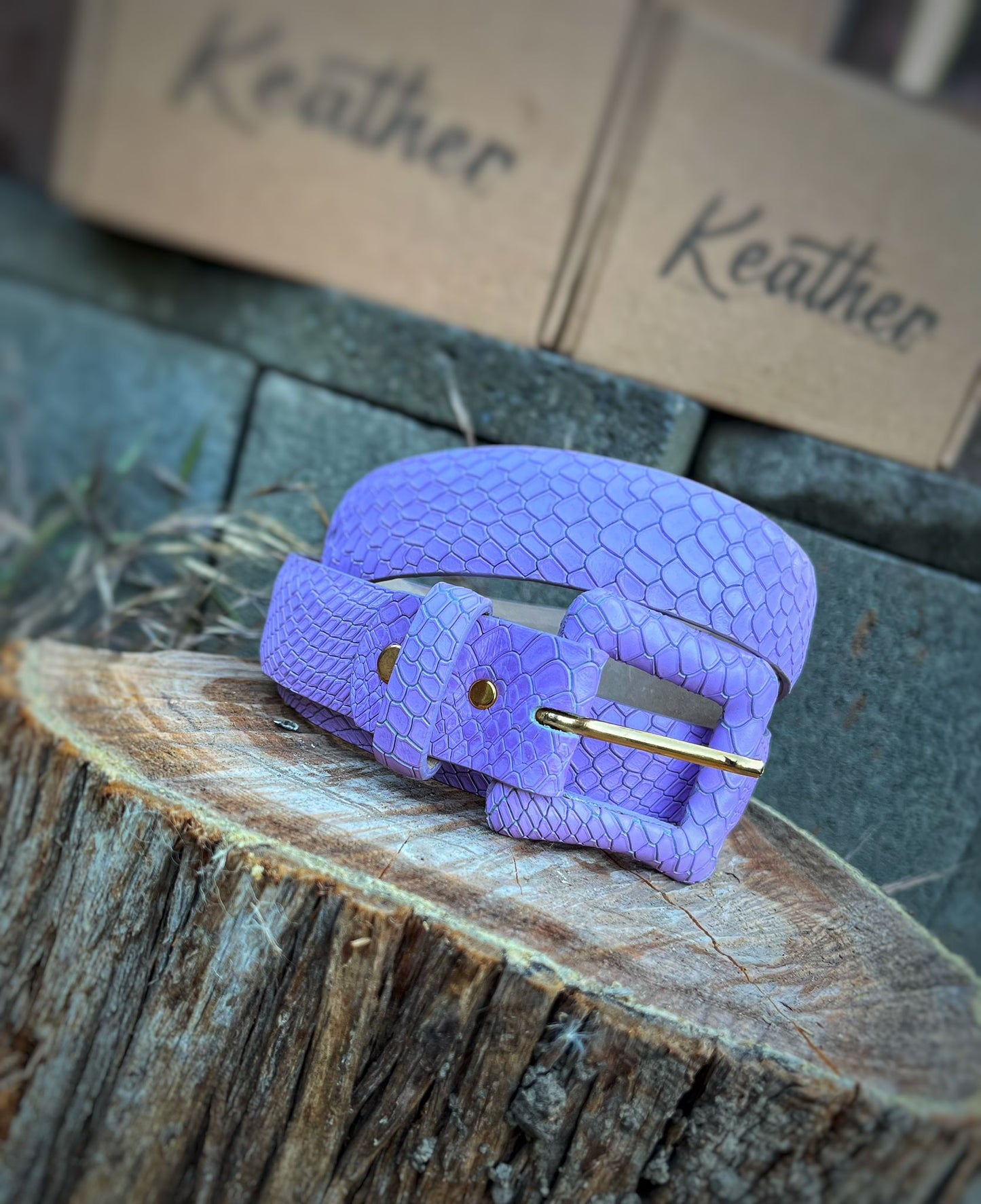 Colombia Lavender Blue Color Belt.