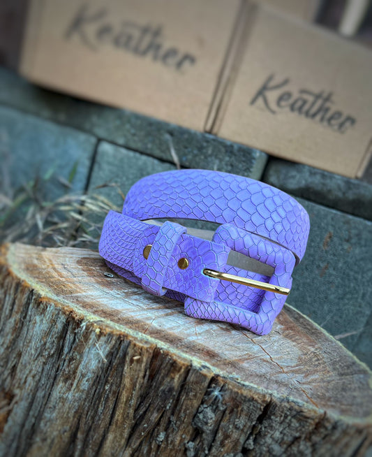 Colombia Lavender Blue Color Belt.